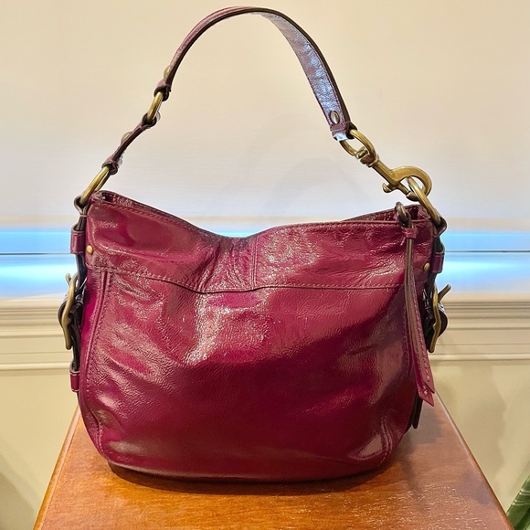 Coach Handbags - Coach Purple Patent Hobo Bag